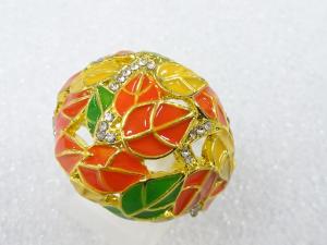 エナメル　クリスタル　指輪(23号)